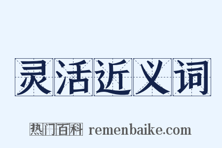 灵活近义词是什么意思的图片